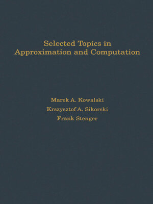 cover image of Selected Topics in Approximation and Computation